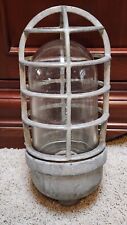 Vintage Crouse Hinds Vda 2200 M5 Explosion Proof Lighting Fixture W Cage Glass