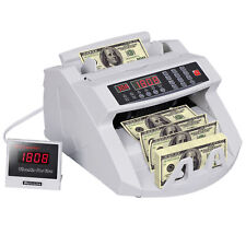 Auto Money Bill Counter Currency Cash Detector Bank Machine Uv Mg Counterfeit