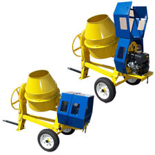Towable 9 Cf Cubic Cement Mixer 12v Electric Starter 13 Hp Gas Gasoline