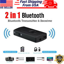 Bluetooth Transmitter Receiver 2 In 1 Wireless Audio 3.5mm Jack Aux Adapter