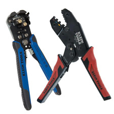 Klein Tools Wiring Plier Tool Set Stripper Crimper Handheld Adjustable 2-pcs