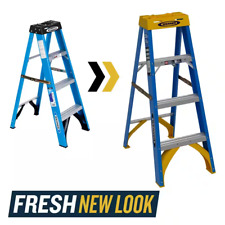 4 Ft. Fiberglass Step Ladder 8 Ft. Reach Height With 250 Lb. Load Capacity Typ