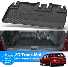 Rear Cargo Trunk Liner Floor Cover Mat Carpet Black For 2011-2020 Toyota Sienna
