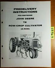 John Deere T2 2 Row-crop Cultivator Predelivery Instructions Manual Pdi-n97509n