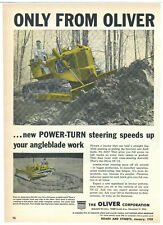 1958 Oliver Oc-12 Crawler Tractor Advertisement Power Turn Steering