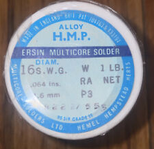 Ersin Multicore Solder 1 Lb. Roll. Alloy Sn 60. 16 . S.w.g. . Vintage New Sealed