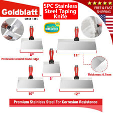 Goldblatt 5pcs Stainless Steel Taping Knife 6 81012 14 Drywall Knives