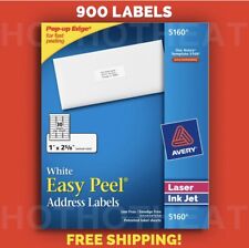900 Avery 51606240816059605260 Address Mailing Shipping Labels 1 X 2 58