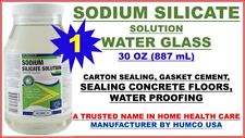 Humco Sodium Silicate Solution Water Glass Solution 30 Oz Jar Usa Made 102024