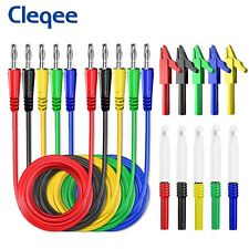1000v 15a 4mm Banana Plug Test Lead Kit With Alligator Clip Wire Piercing Probe