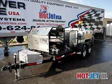 Sewer Drain Line Jetter Trailer Dual Engine Hotcold Water 18gpm 4000psi