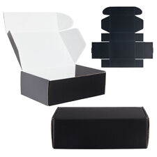 25 Pack Black Corrugated Mailer Box Shipping Packing Boxes 9 X 6 X 3 Inches