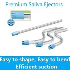 100 1 Bag Clear N Blue Dental Saliva Ejectors Ejector Disposable Suction Tips