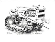 Oliver Crawler Oc-6 Tractor Pen Ink Print
