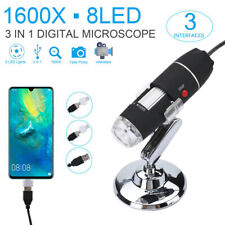 1600x 3 In 1 8led Usb Microscope Digital Magnifier Endoscope Video Camera