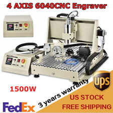 4 Axis 6040cnc Router Engraver Milling Machine 1500w Engraving Drilling Usb