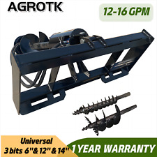 Skid Steer 48 Drilling Hydraulic Auger Attachment Post Hole Digger 61214