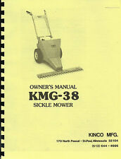 Kmg-38 Sickle Mower Kinco Mfg Mountain Goat Owners Manual
