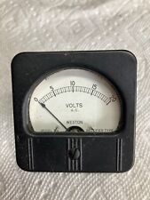 Wesson 0 - 20 Volt Ac Square Vintage Meter Model 506