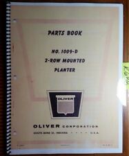 Oliver 1009-d 2 Row Mounted Planter Parts Book Catalog Manual C-2986 S2-9-r5-1