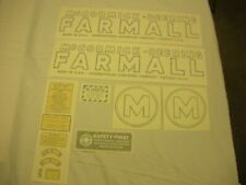 Mccormick Deering Farmall M Early Tractor Decal Set Vinyl Cut
