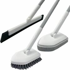 Shower Scrubber With Floor Squeegee 3 In 1 Shower Cleaning Brush