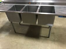 Aero Stainless Steel Commercial 3 Compartment Sink