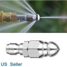 14 Inch Drain Nozzle Pressure Washer Sewer Pipe Cleaning Jetter Hose Tool Drain
