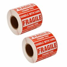 1000 Fragile Stickers 2x3 Handle With Care Thank You 500 Roll Warning Labels