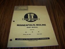 Minneapolis-moline Shop Manual Series Gb Ub Zb Original Vintage 1955 It