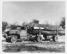 1947-1948 Chevrolet 4x4 Wwinch Log Truck Press Photo 0198 - Henney Motor Co