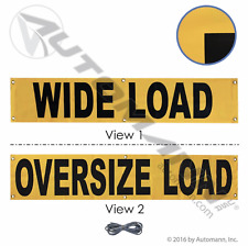 Wide Load Oversize Load Sign Banner 14x72 Reversible Flatbed Truck Trailer Van