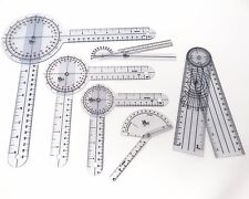 6 Piece Spinal Goniometer Protractor Ruler 360 Degree Set 12 Inch 8 Inch 6 Inch