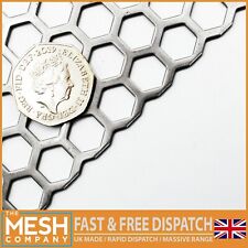 Mild Steel Hexagonal11mm Hole X 14mm Pitch X 1.5mm Thickperforated Sheet Plate