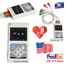 Fda 3-channel Holter Ecg Record Monitor 24hrs Measure Software Analysis Monitor