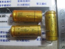 1pieces Roe Eg 2200uf 25v Axial Gold Electrolytic Capacitors