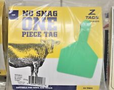 Z Tags Cow Ear Tags Blank Green 25 Count