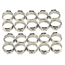 34 Inch Pex Stainless Steel Clamp Cinch Rings Crimp Pinch Fitting 20 Pcs