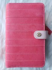 Websters Pages Planner Personal Pink Agenda New Red 6 Ring Binder Organizer