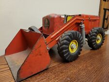 Vintage Nylint Red Pressed Steel Hough Payloader Front End Loader Tractor Toy