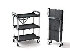 Olympia Tools 85-188 Pack-n-roll Folding Collapsible Service Cart Black 50 Lb...