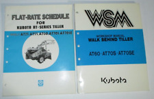 Kubota At60 At70s At70se Walk Behind Tiller Workshop Service Manual Original