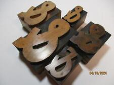 Printing Letterpress Printer Type Block Antique Wood Ampersands