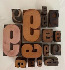 Vintage Letterpress Wood Type Mixed Set Of Number 9s