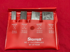 Starrett S154sz Adjustable Parallel Set Of 4 - 38 To 1-516 Range  In Stock