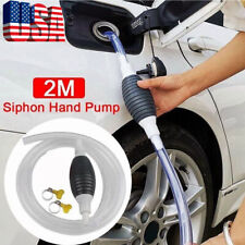 Portable Gas Transfer Siphon Pump Gasoline Hose Oil Water Fuel Petrol Hand Pump