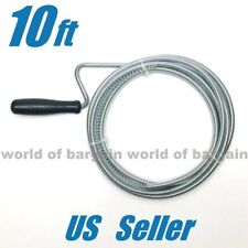 Drain Opener Spring Wire Rod Auger Snake Pipe Unclog Sink Toilet Tub Cleaner T58