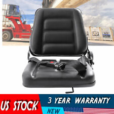 Forklift Seat Fits Cark Cat Hyster Yale Toyota Mitsubishi Black Universal Parts