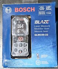 New Bosch Glm165-22 Blaze 165-ft Indoor Red Laser Distance Measurer Wbacklit