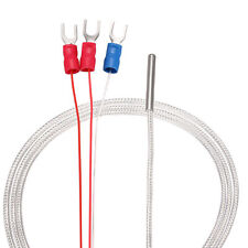 3.3ft Pt100 Rtd Temperature Sensor Probe 3 Wires Cable Thermocouple